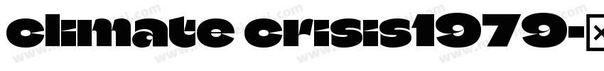 climate crisis1979字体转换